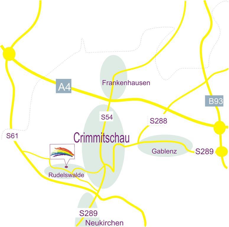 Regenbogenhof Rudelswalde Hotell Crimmitschau Eksteriør bilde